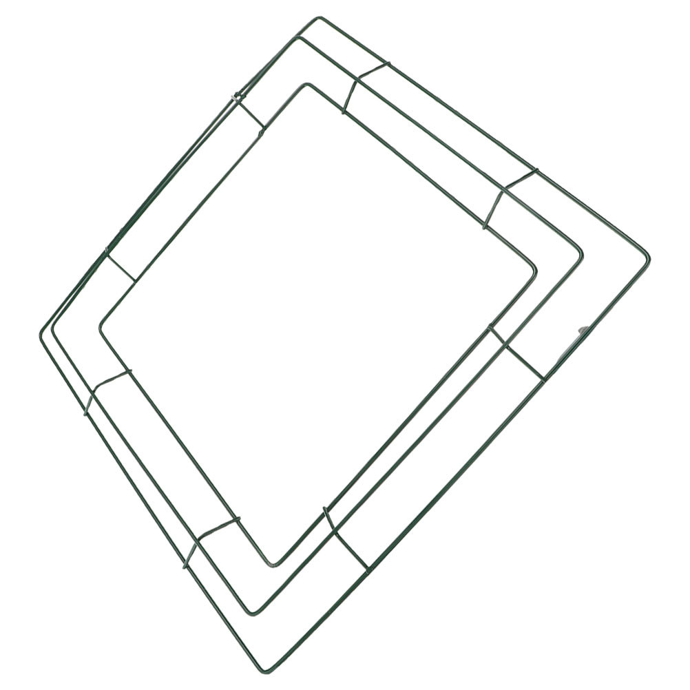 Wreath Form Wire - Vierkant metalen draadframe voor kransen, 35x35