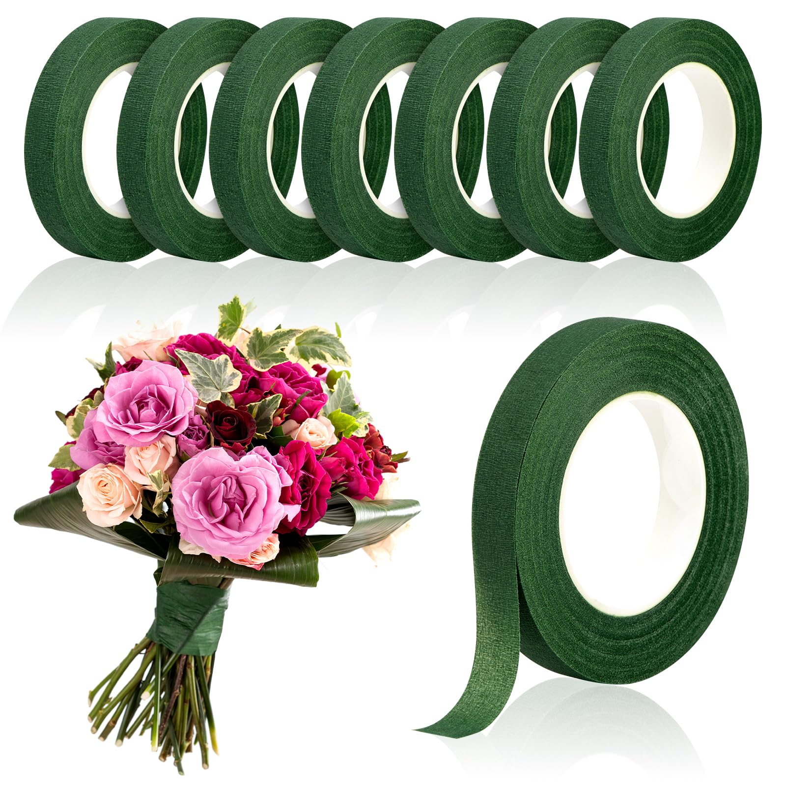 The Florist Supply - 20Yards Groene Boeket Bloementapes Zelfklevende Inpakpapier