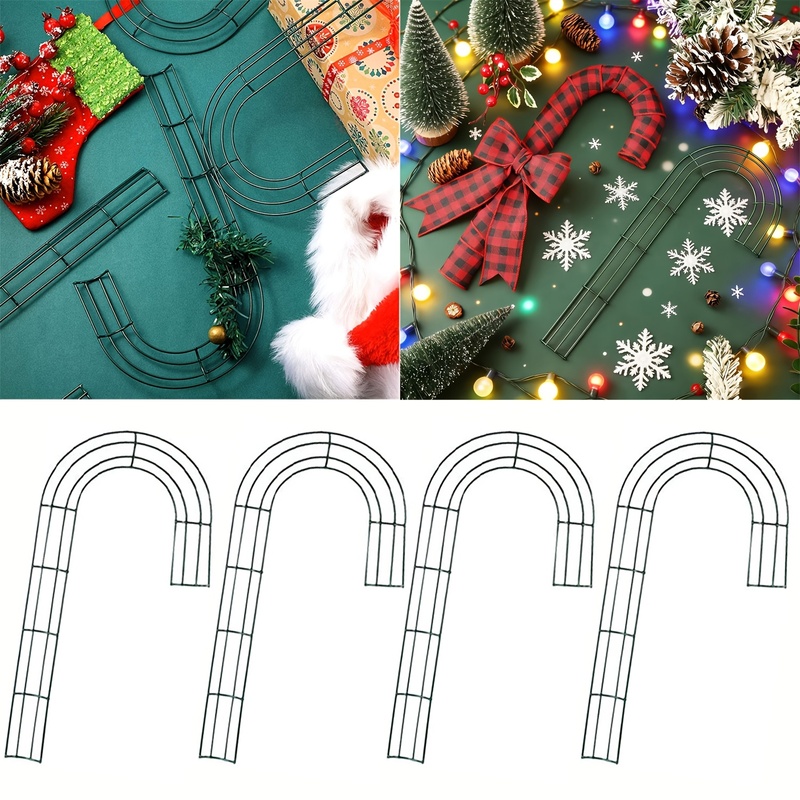Wreath Form Wire - J-vormige metalen draadkransframes, doe-het-zelf kransbasisvormen voor