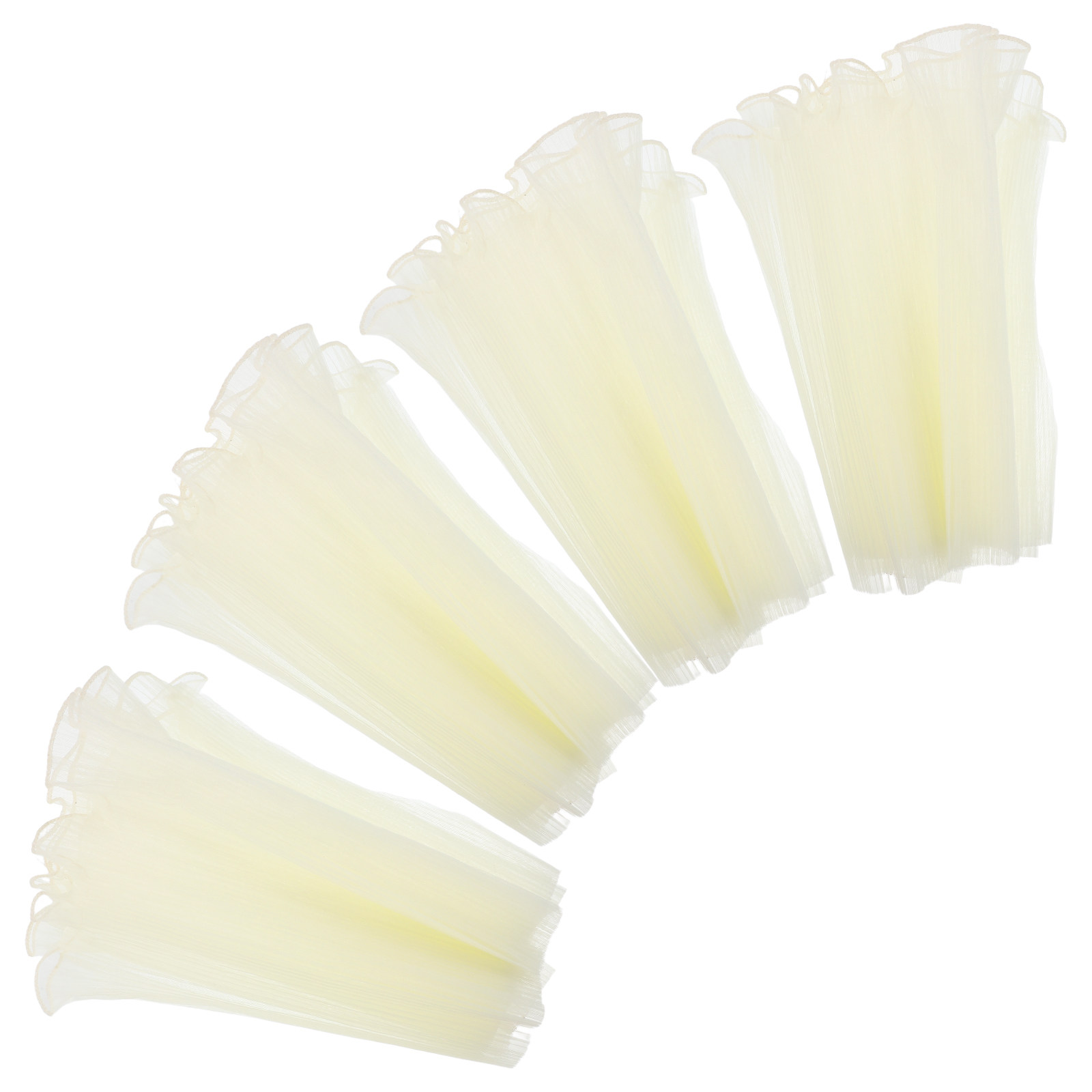 The Florist Supply - 4 stuks bloemboeket-inpakpapier, semi-transparant, met gegolfd