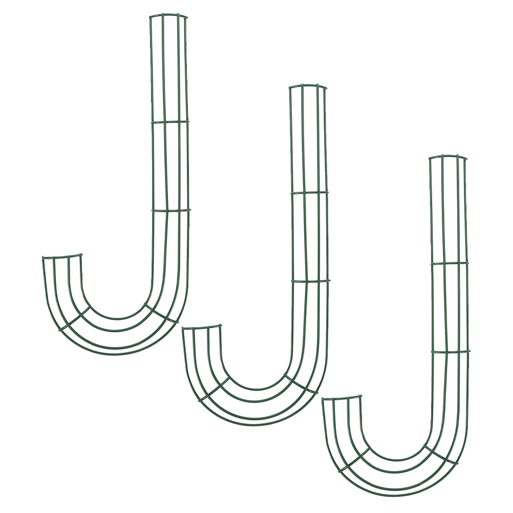 Wreath Form Wire - 3 stuks snoepriet-deurkrans, metalen frames, decoratieve