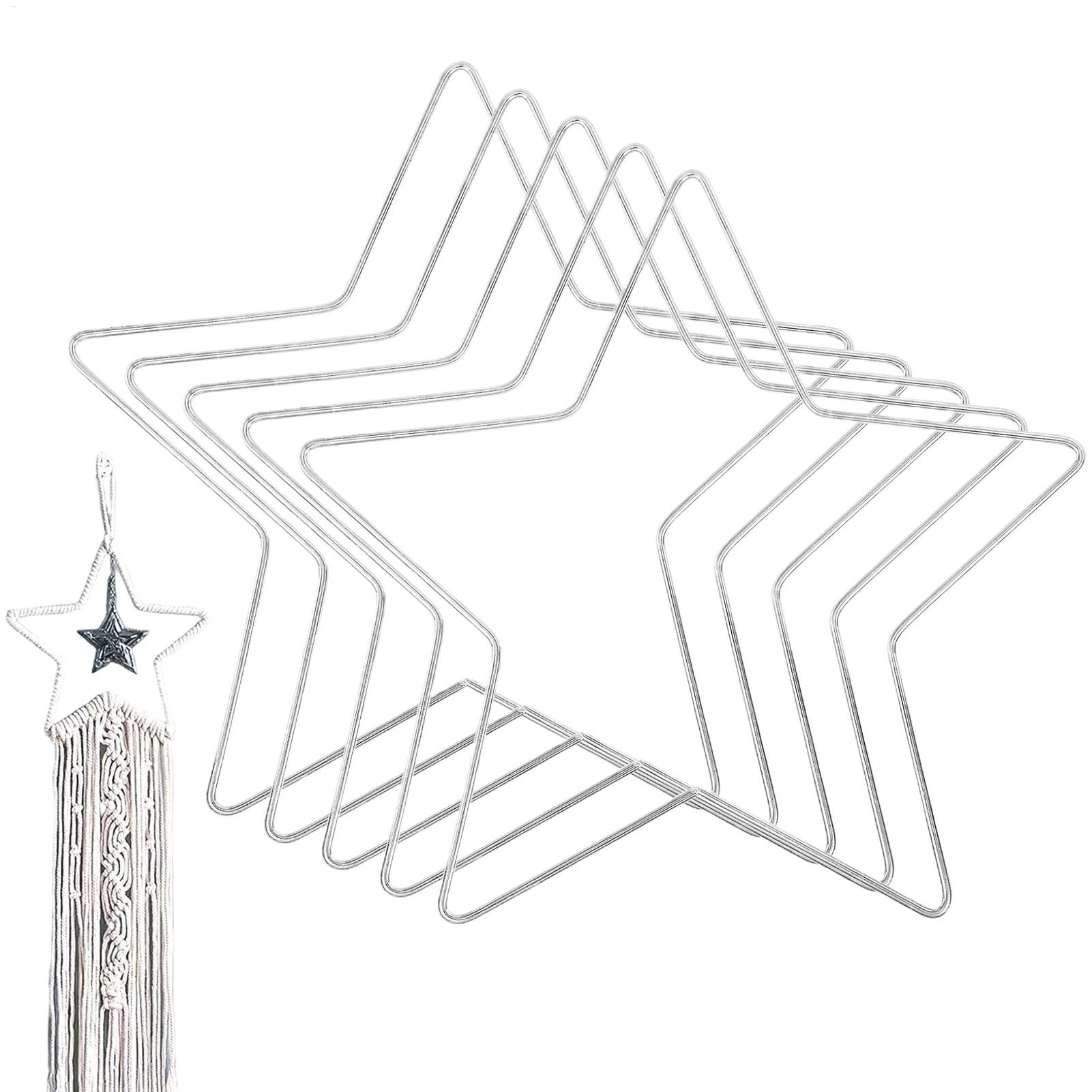 Wreath Form Wire - Draadkransframes 5-delig Stervormig metalen frame 20