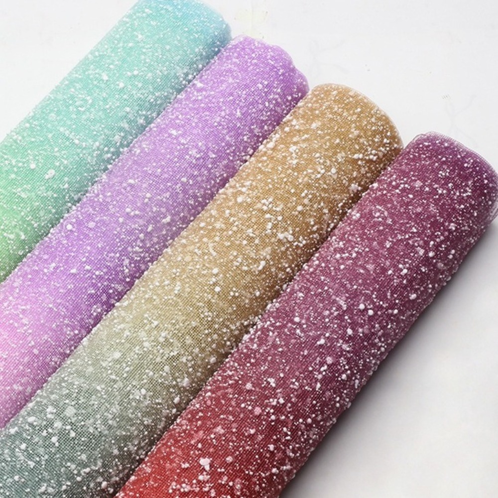 The Florist Supply - Gradient Sneeuw Dot Garen Mesh Papier