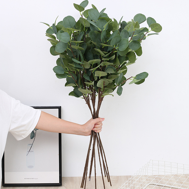 Eucalyptus Preserved - 1 stks Kunstmatige Eucalyptus Appelbladeren Tak