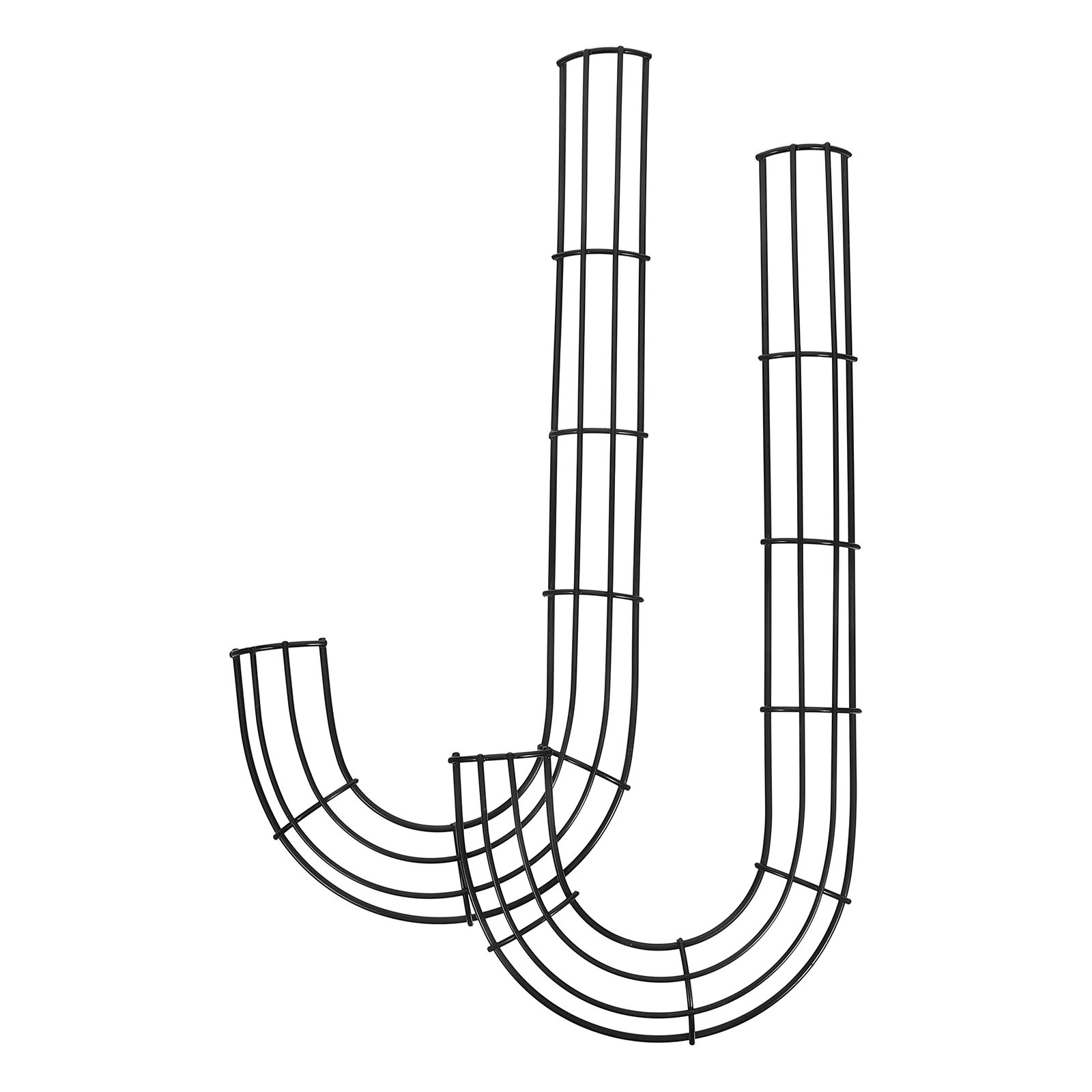 Wreath Form Wire - 2 stuks kerst J-vormige metalen snoepstokjes,
