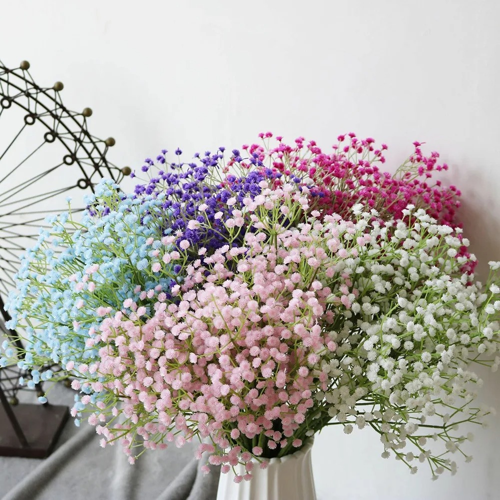 Eucalyptus Preserved - 108 Heads Kunstbloemen Plastic Gypsophila DIY