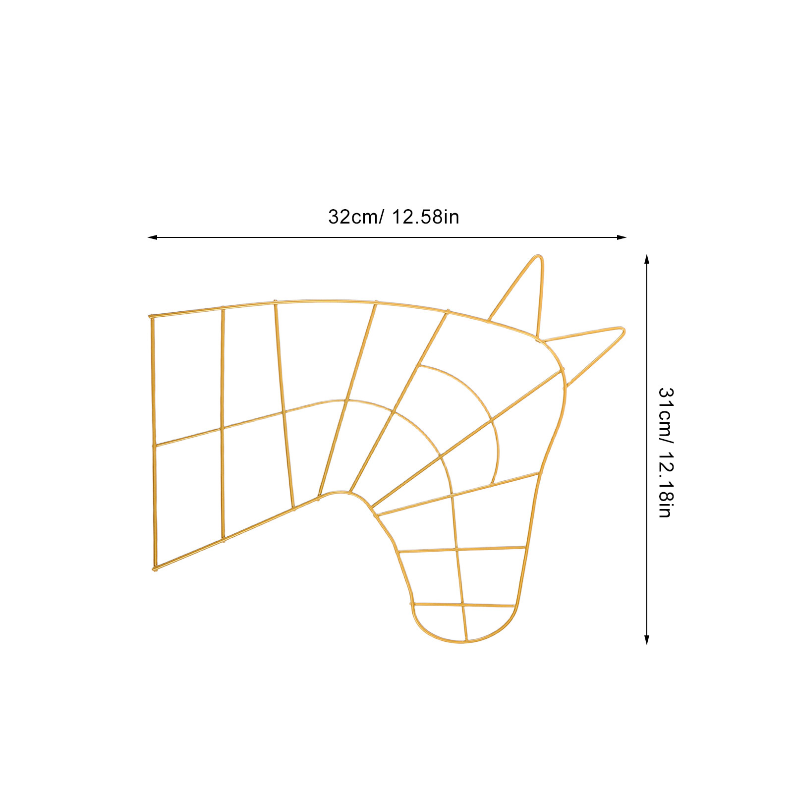 2 stuks paardenhoofd draadkran - Wreath Form Wire recensie en prijs