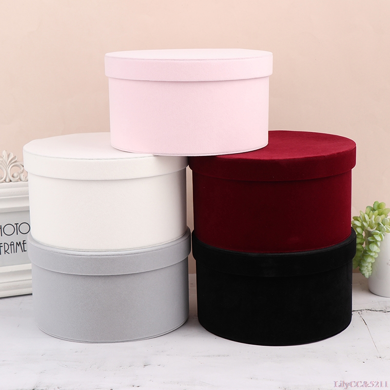 Fluwelen ronde bloemendoos Ges - The Florist Supply recensie en prijs