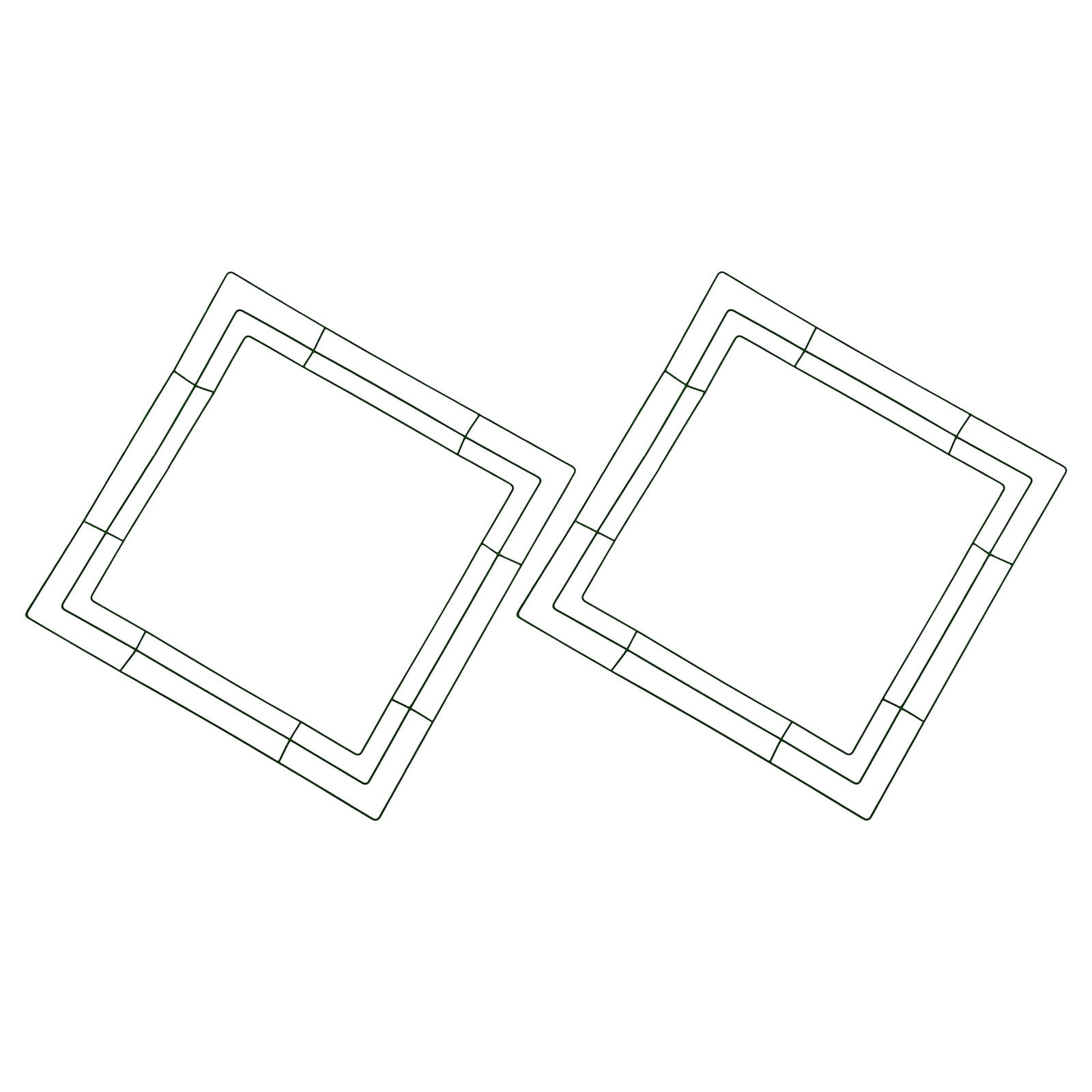 Vierkante kransframe, bloemend - Wreath Form Wire recensie en prijs