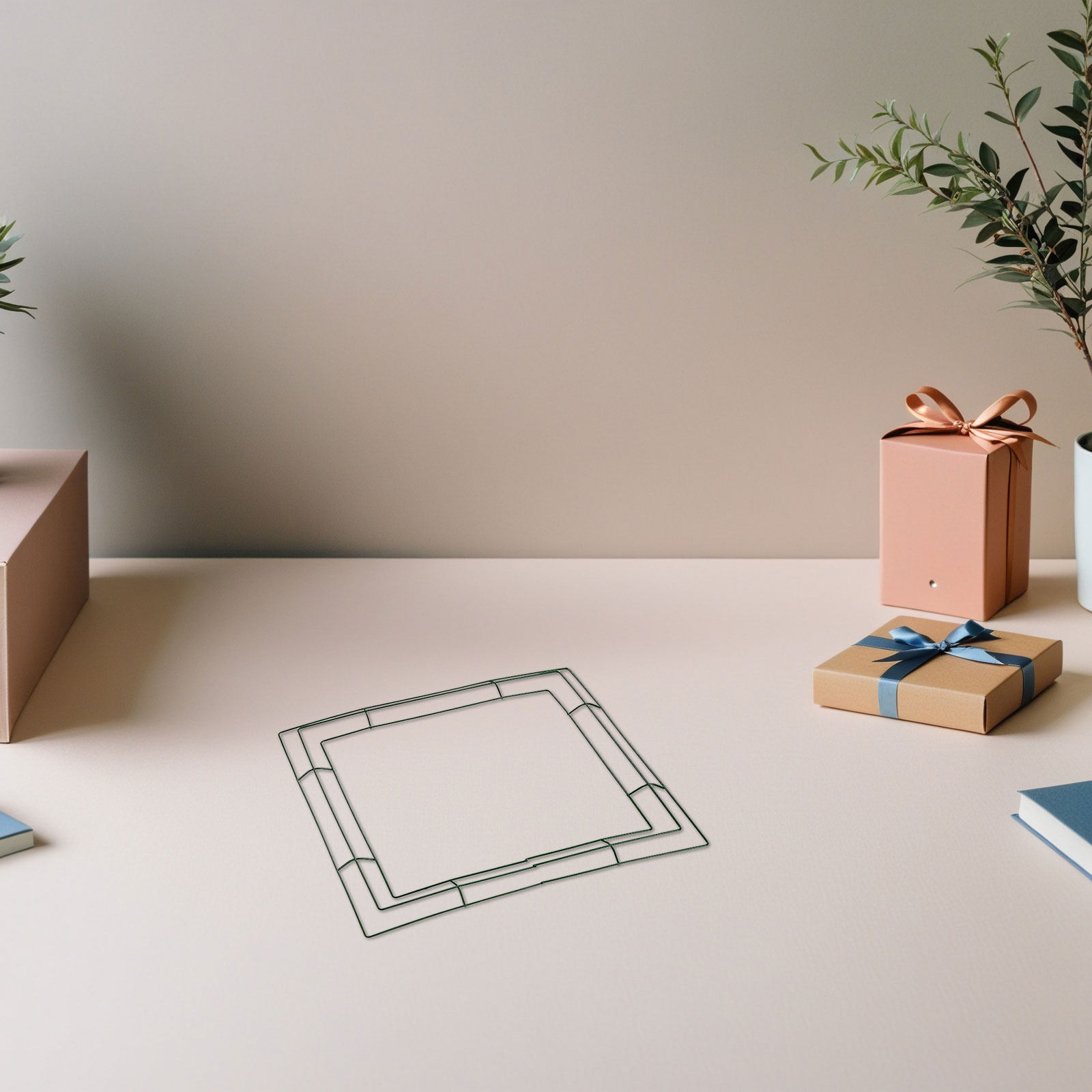 Vierkante kransframe, bloemend - Wreath Form Wire recensie en prijs